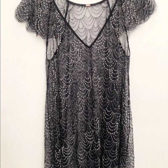 free people beaded slip dress Strapless Long Off-White Wedding Dress with Beads Off White / 14